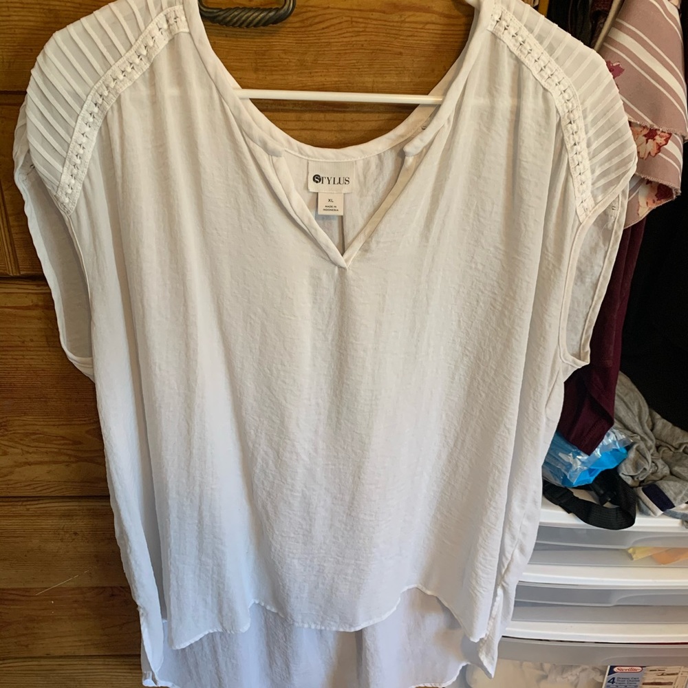 Sheer White Blouse